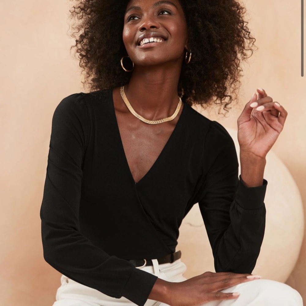 Banana Republic Threadsoft Wrap Top